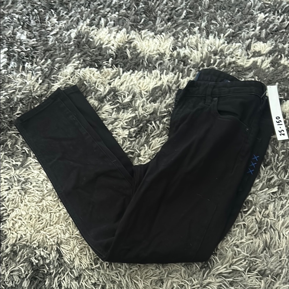 Scotch & Soda Black Straight Leg Jeans